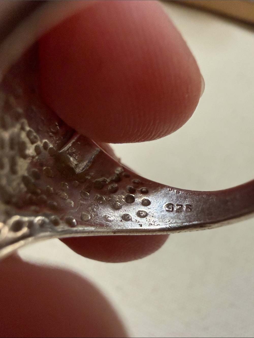 Sterling Silver 925 Heart Dome Ring size 7.25 - Picture 10 of 13
